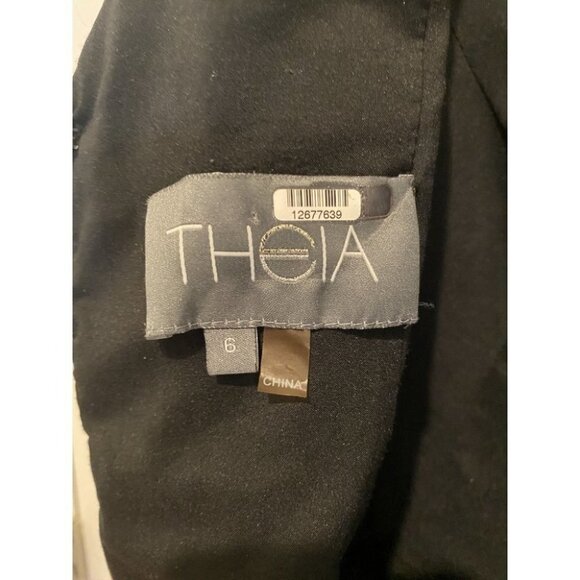 Theia Modern Romance Black Lace Cocktail Dress $750 - Picture 8 of 8